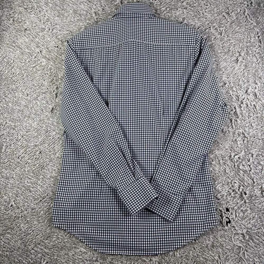 Mizzen Main Button Shirt Lot Of Two Mens Small Trim Fit Plaid Long Sleeve Preppy